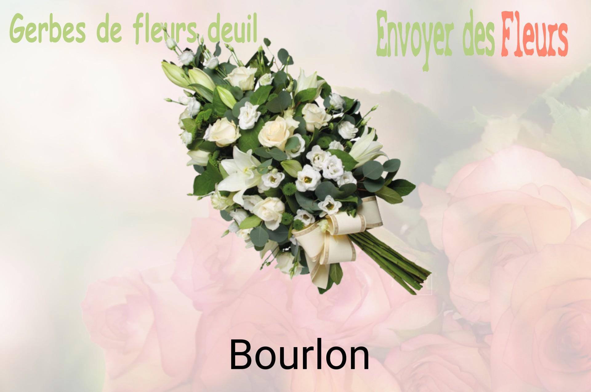Gerbe de fleurs de deuil livrée à Bourlon